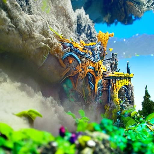Fantastical Matte Painting with Intricate Details