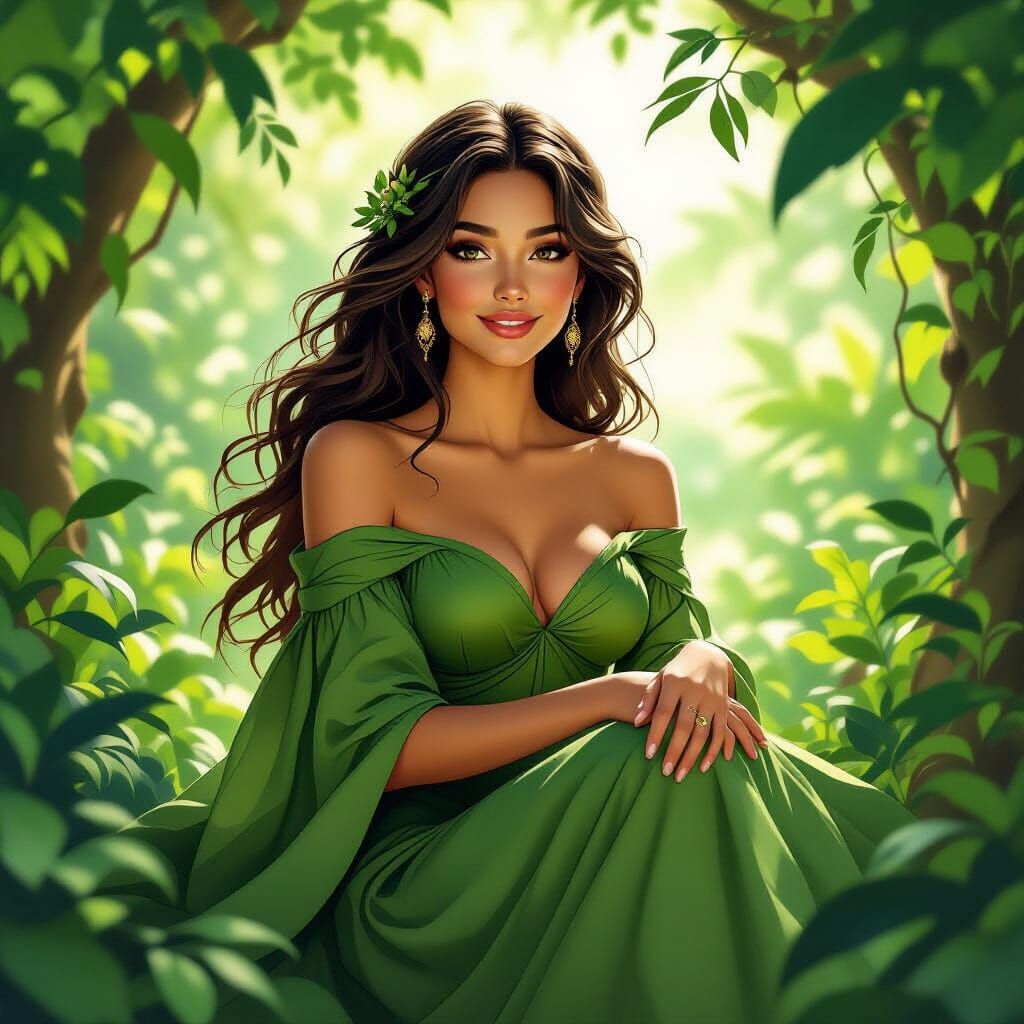 Ethereal Mother Nature in Earthy Tones