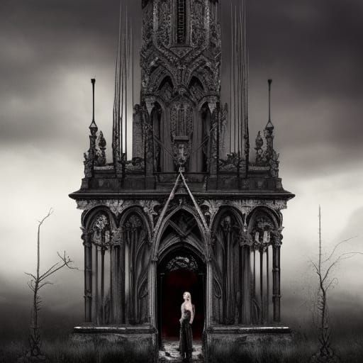 Bleeding Black heart with barb wire wrapped around it& gothic vibes