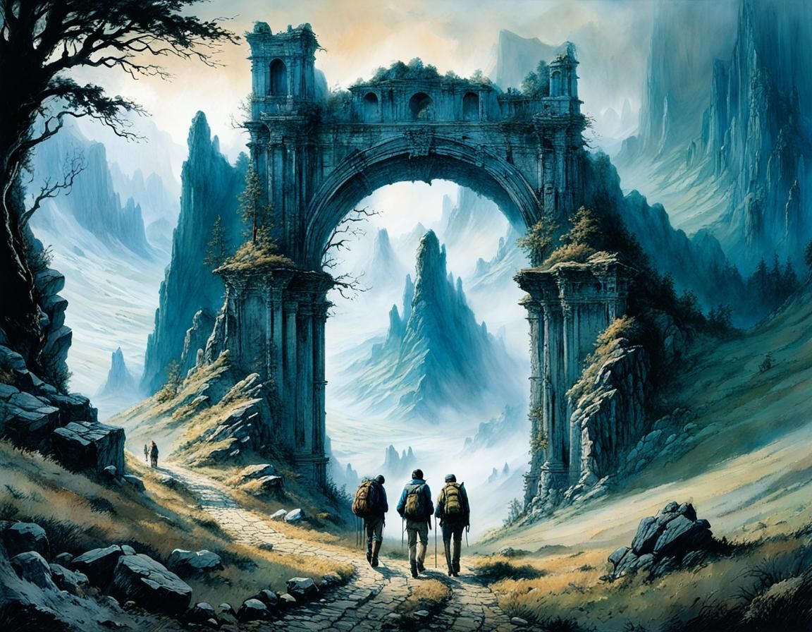 Mysterious Mountain Ruin Unveiled to Hikers in Eerie Archway