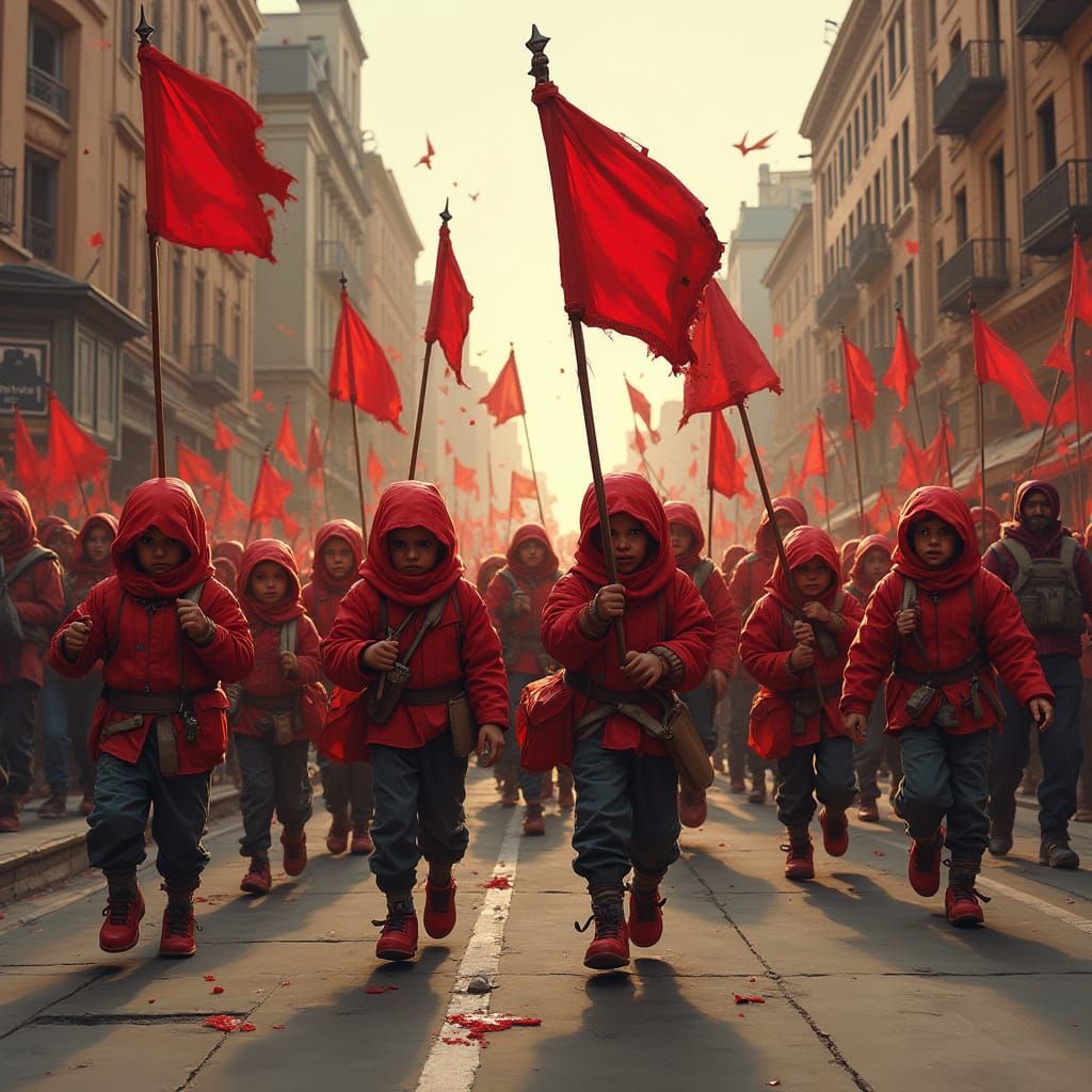 Rebellious Babies Riot Through Town