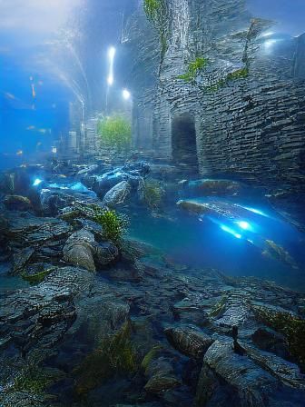 An ancient underwater city