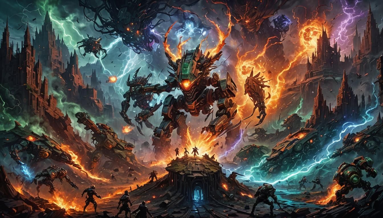 Gothic Robots Clash with Outer Gods in a Frenzied, Surreal C...