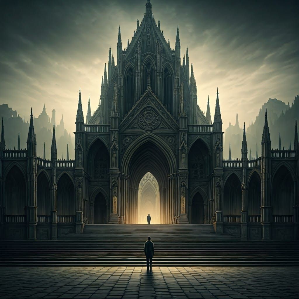 Epic Ancient Structure in Hyperrealistic Architectural Drawi...