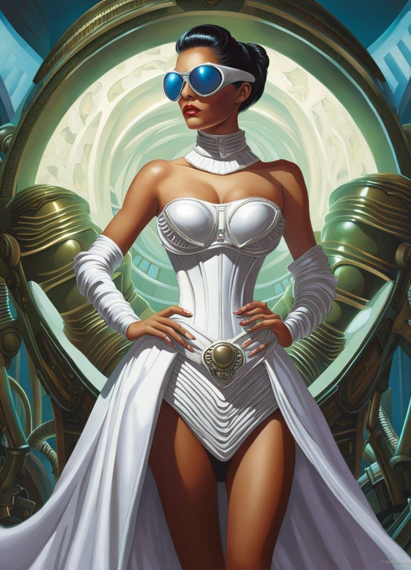 Alien Mutant Woman: Sci-Fi Fantasy Portrait