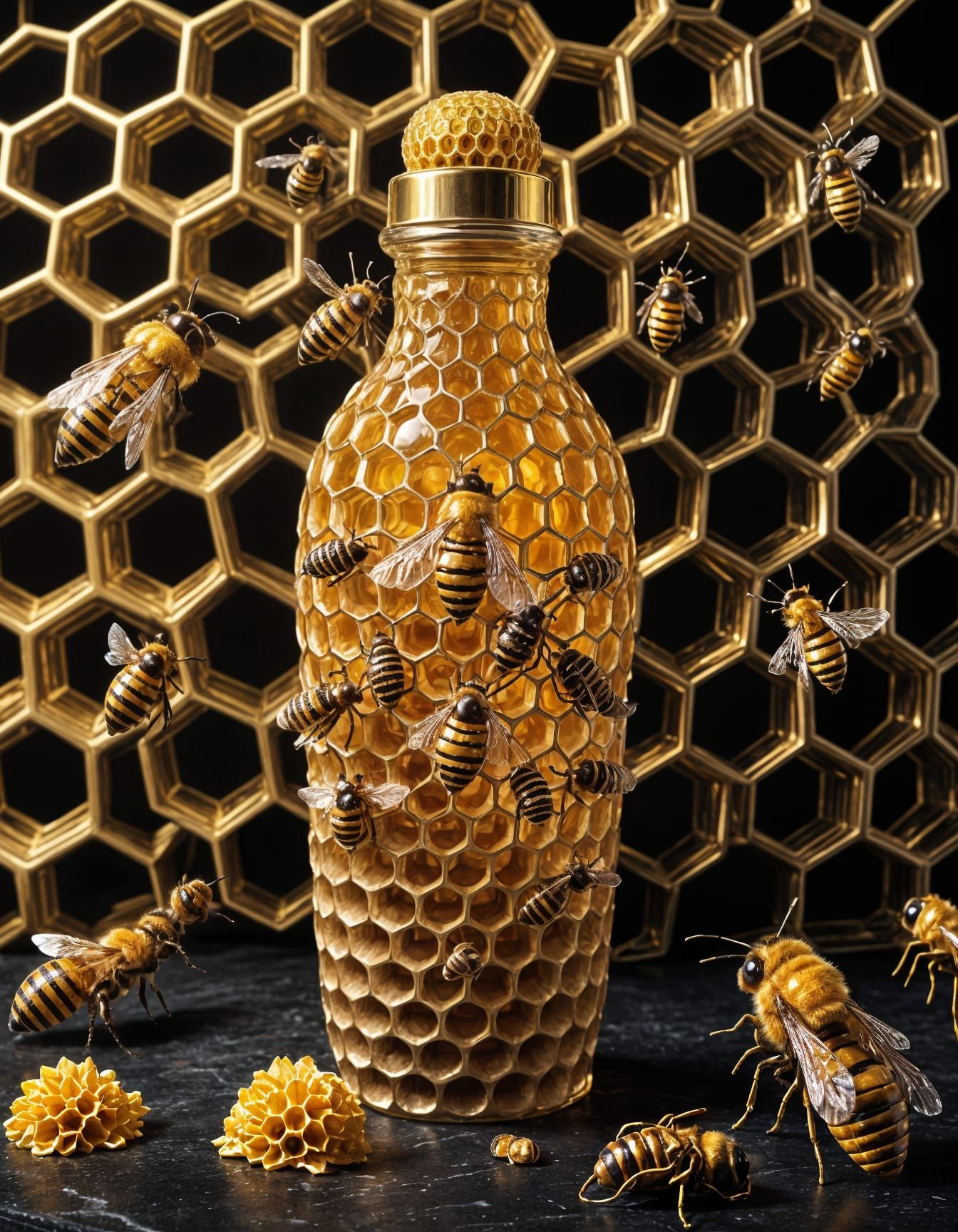 Honey beehive bottle