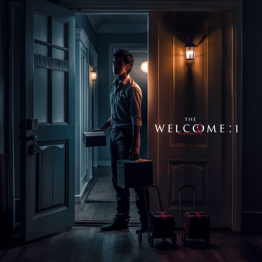 Eerie Horror Film Poster: The Welcome