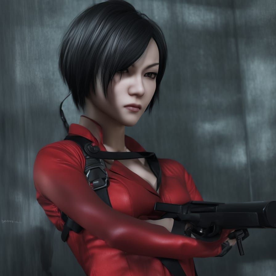 Photorealistic Ada Wong in City Street