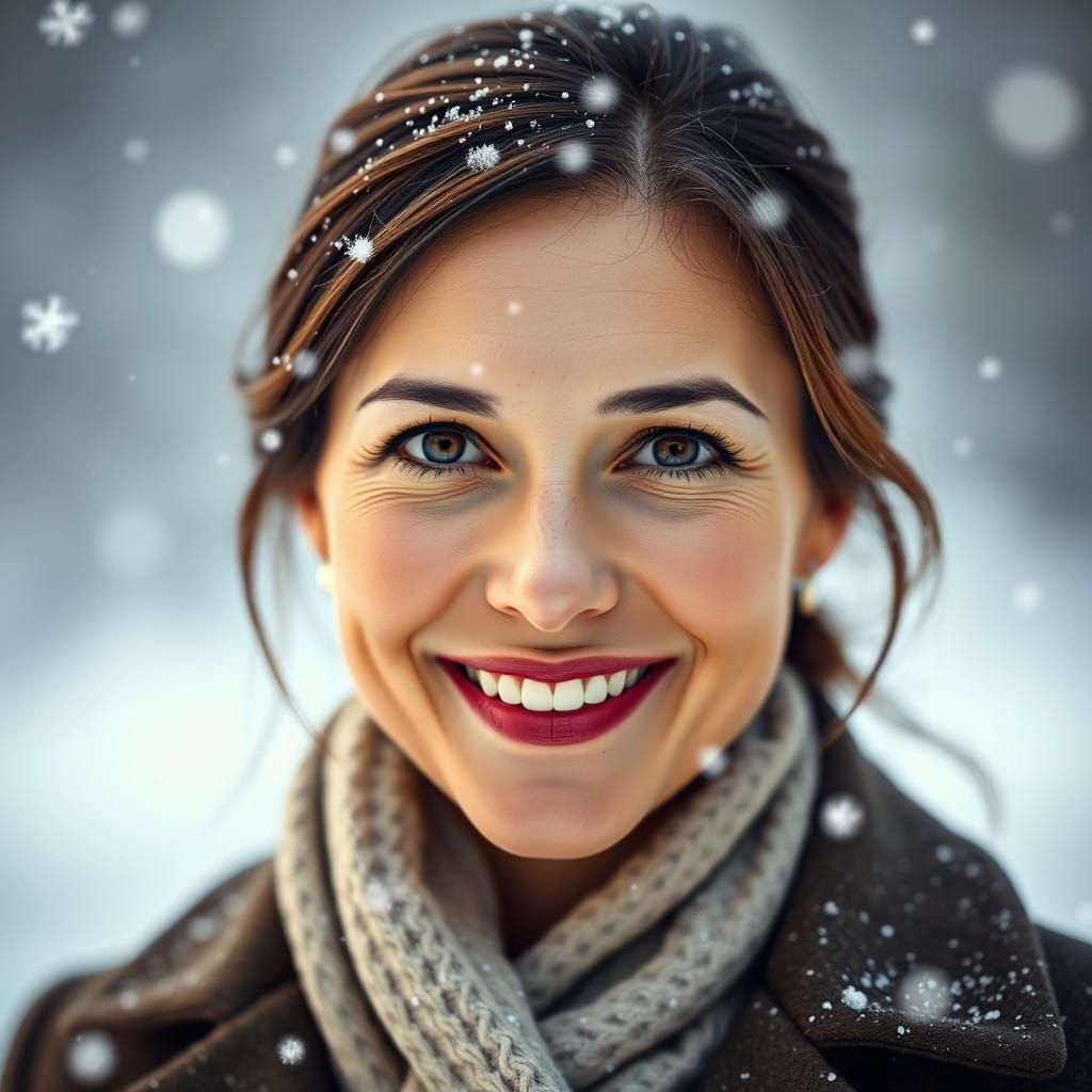 Warm Smile in Winter Wonderland