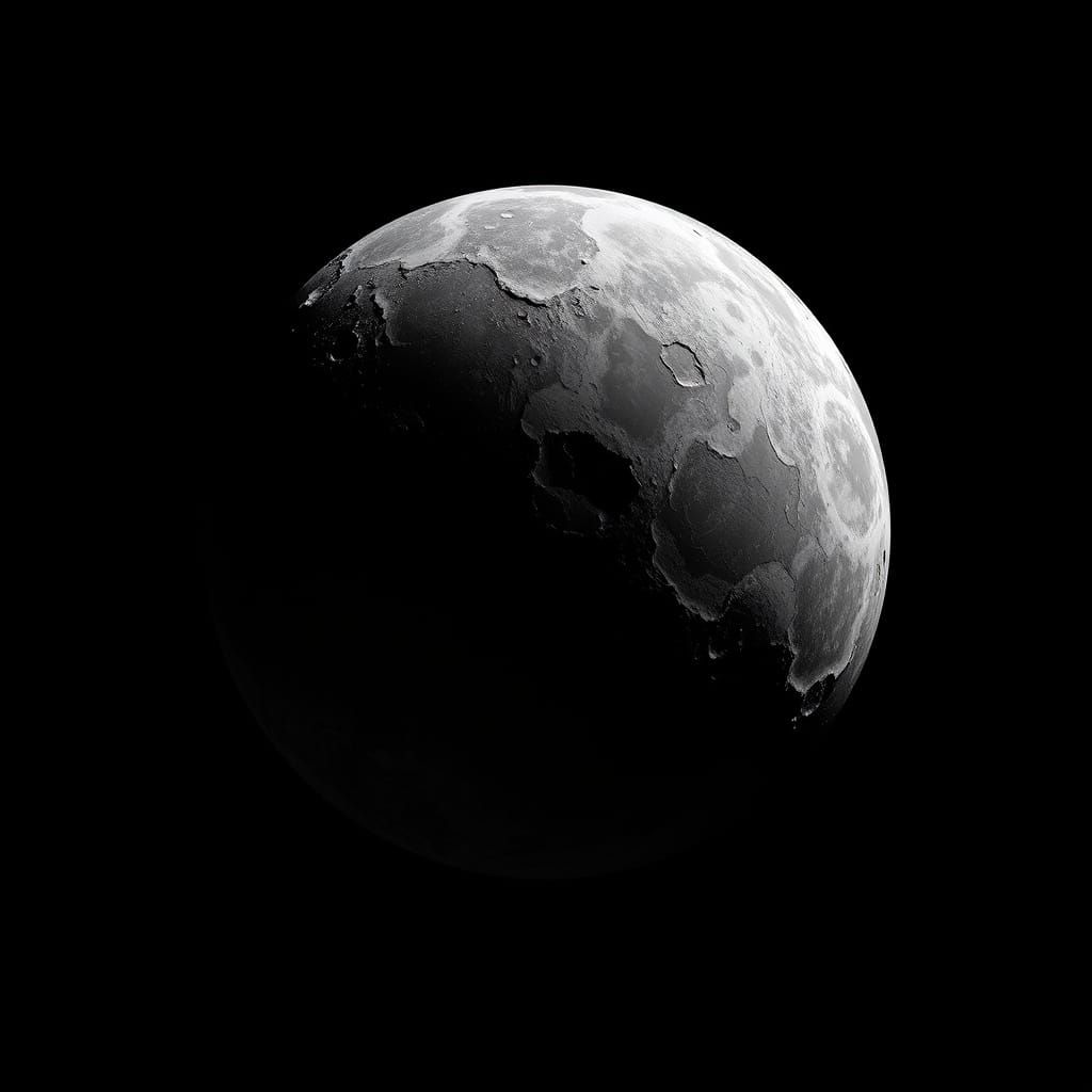 Rocky Retrograde Satellite Mimora in Dark Cosmic Landscape