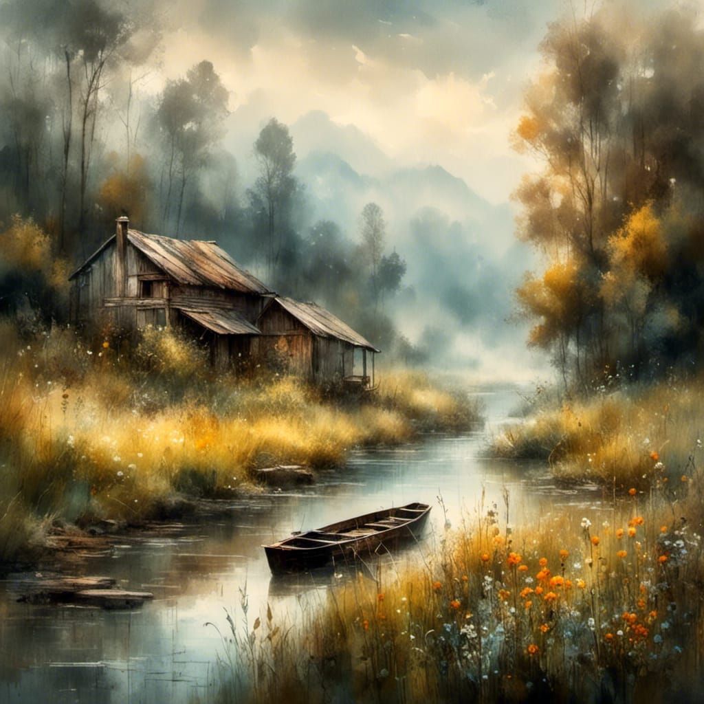 Easy positive landscape scenery