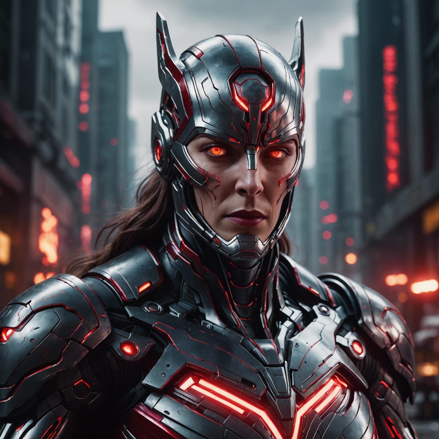 Scarlet Witch assimilated by Ultron