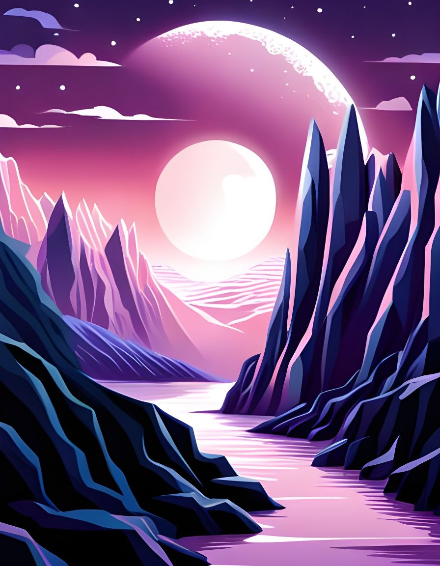 Moonlit Midnight on a Forbidden Planet