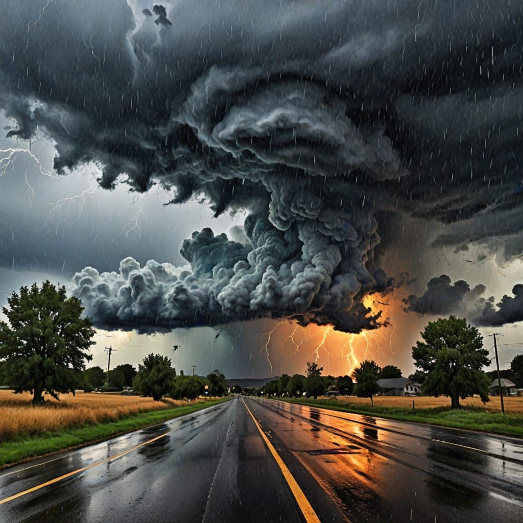 Surreal Weather Impressionistic Dreamscape