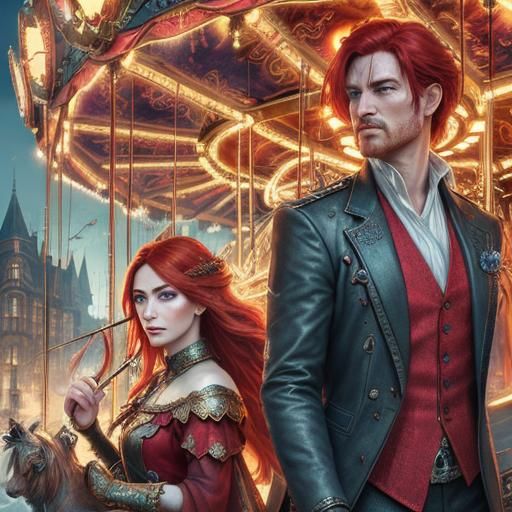 Sorrowful Girl by Carousel: Hyperdetailed Fantasy Art