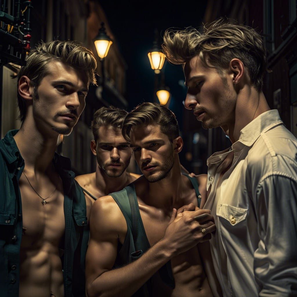 Fin de soirée à la sortie du bar