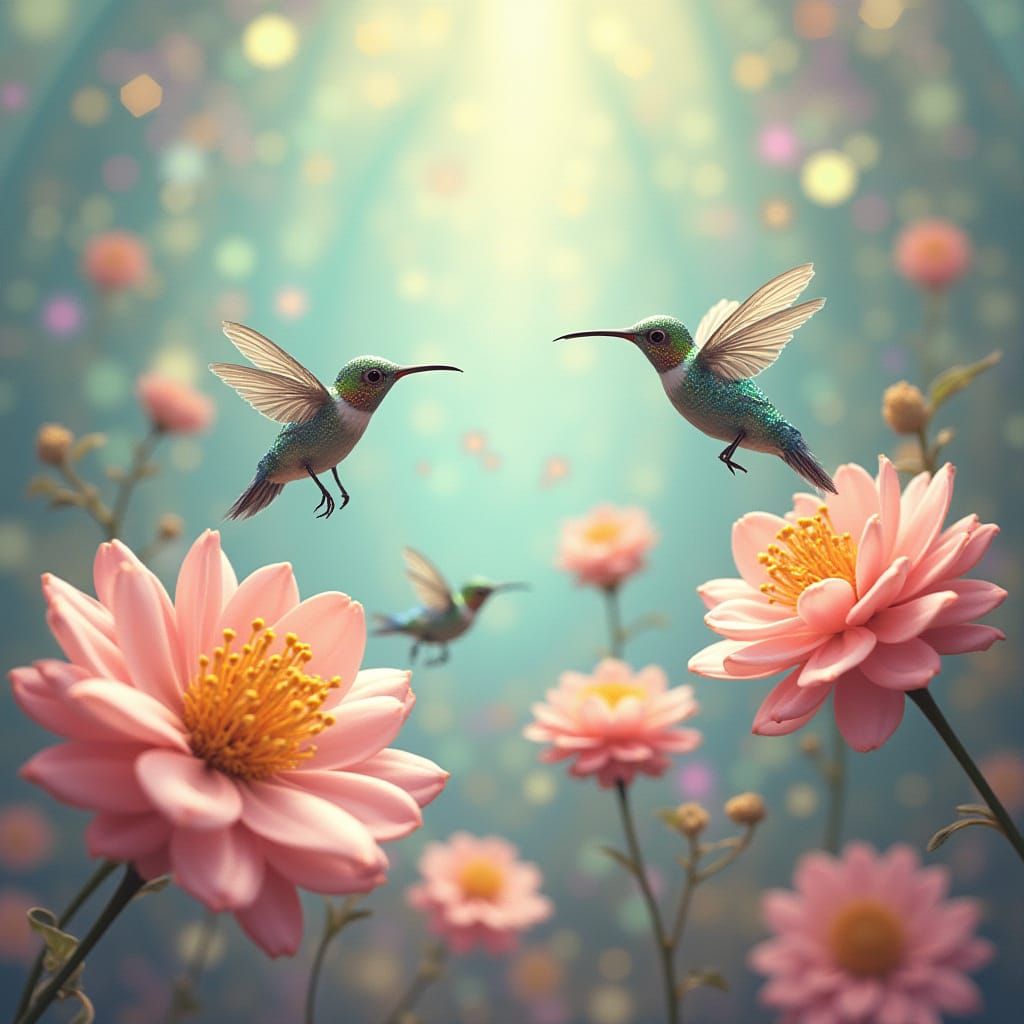 Mechanical Hummingbirds in a Surreal Pocket Dimension