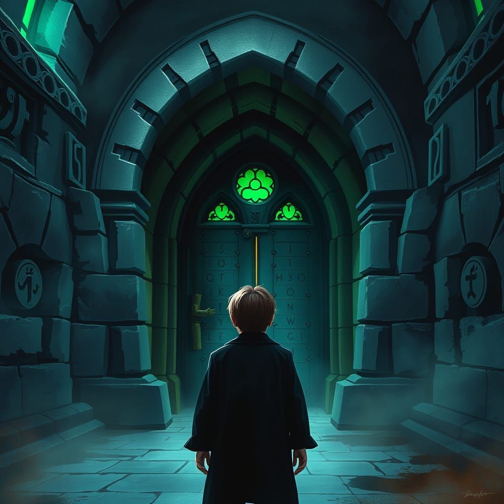 Harry Potter: The Chamber of Secrets in Dark Fantasy Style
