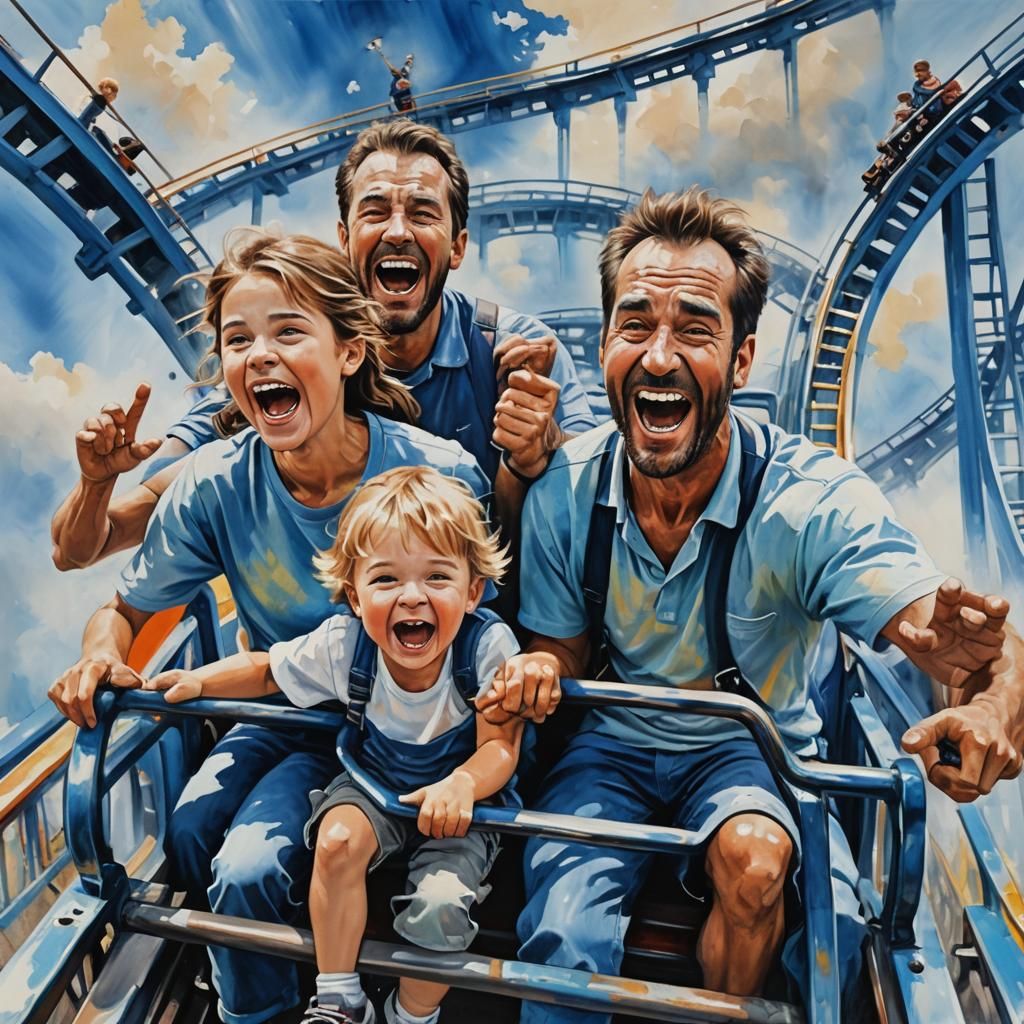 Excited faces,