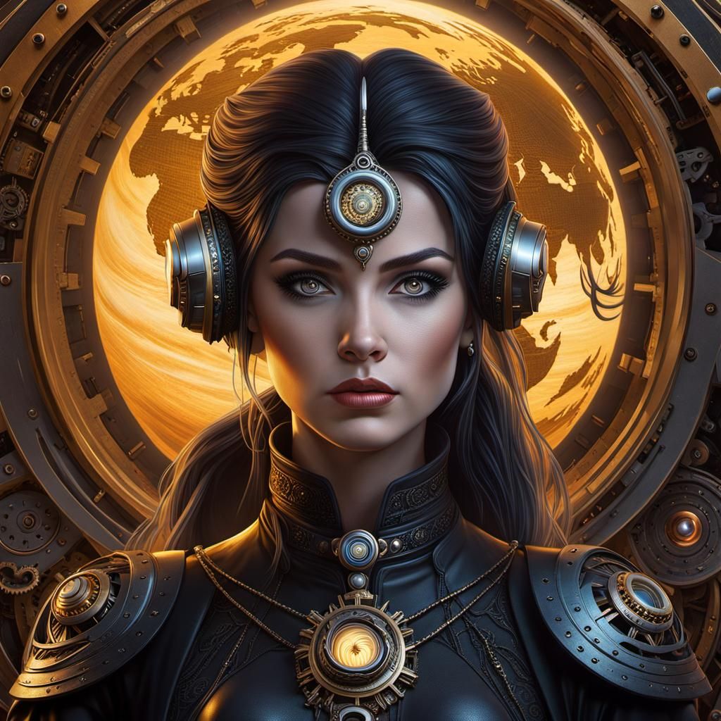 steampunk world girl