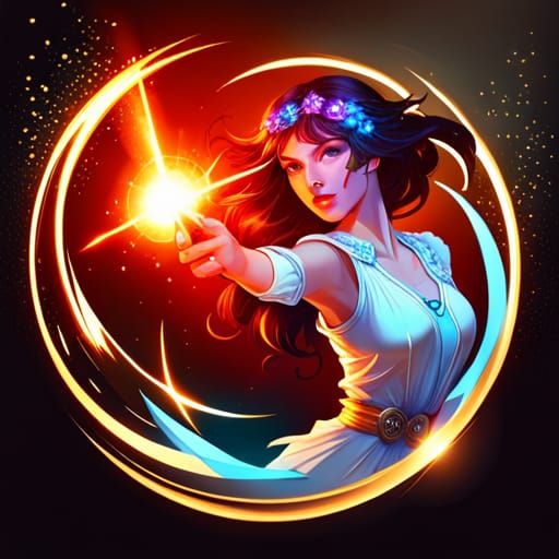 Sparkling Ring in Space Concept Art