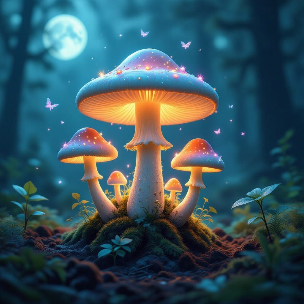 Magical Mushrooms Open Portals to Surreal Dreamscapes