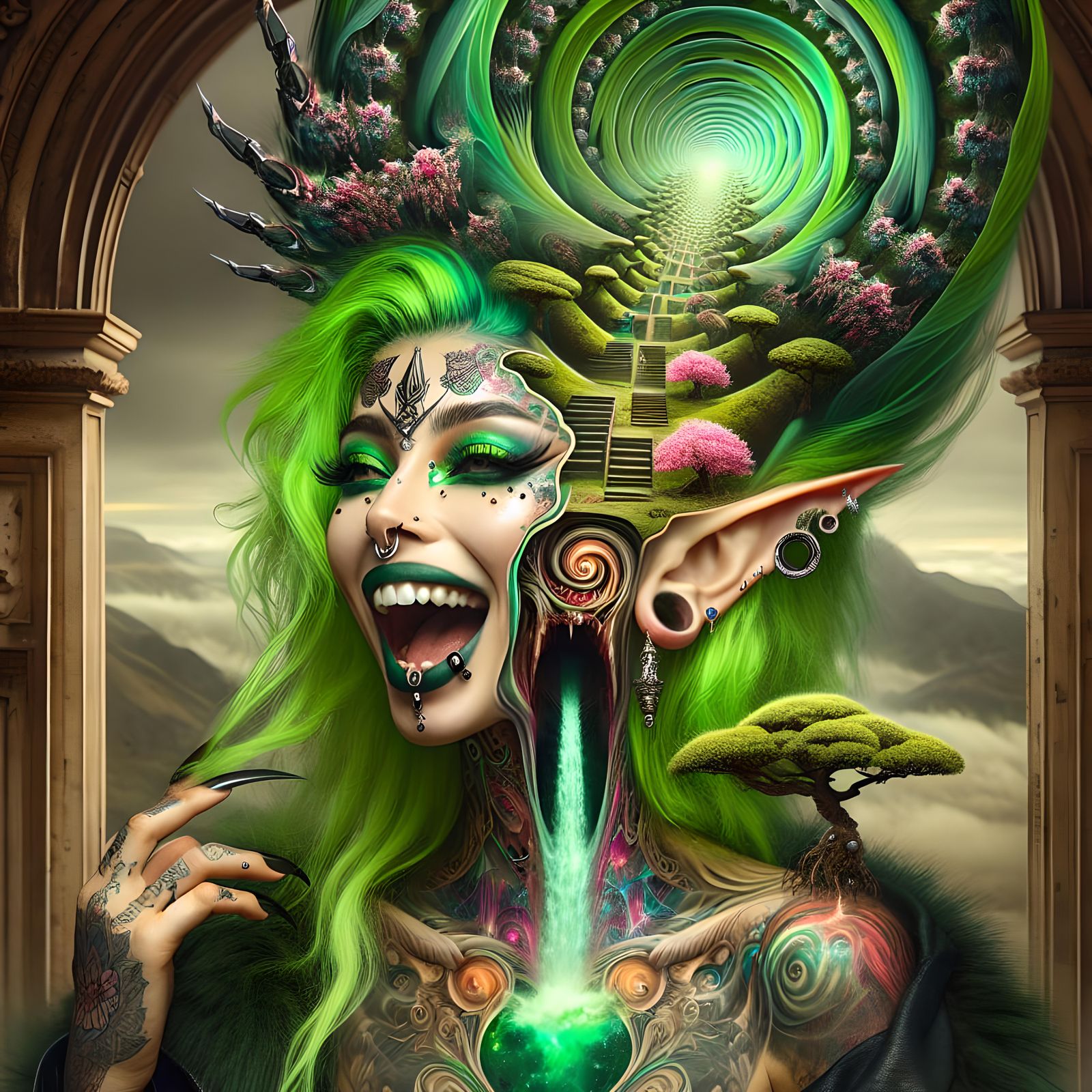 Surreal Gothic Punk Elf Revitalizes Wasteland