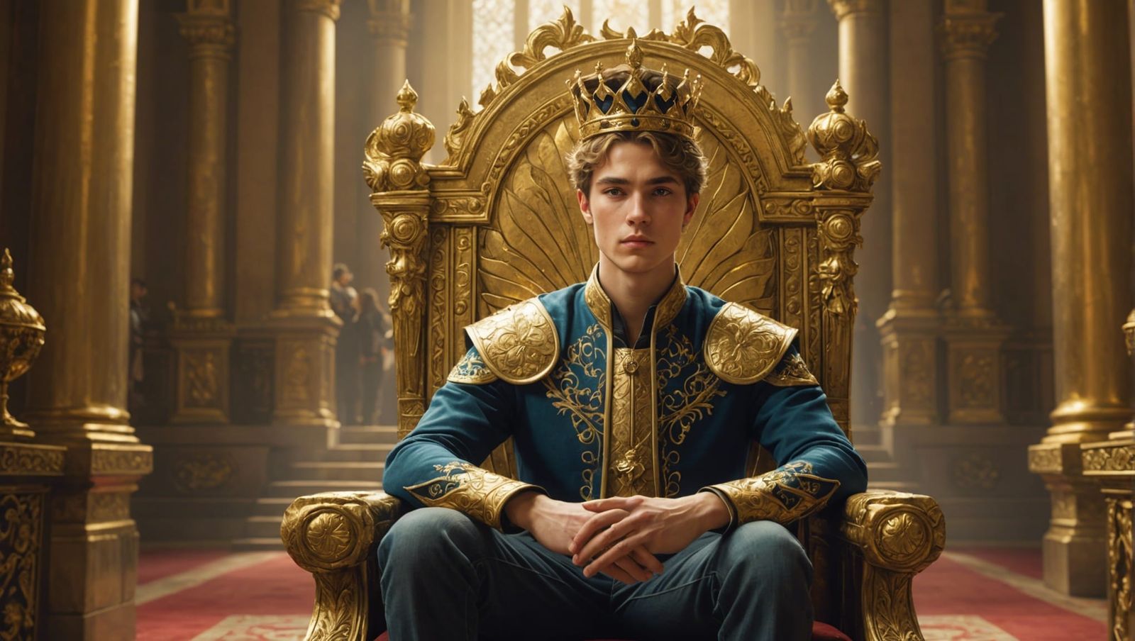 King Jasper on His Throne: Dreamy Fantasy Art
