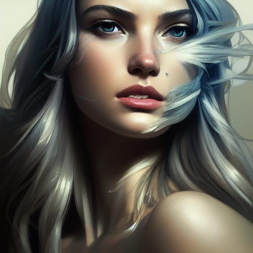 Detailed Portrait with Dynamic Lighting in 8K