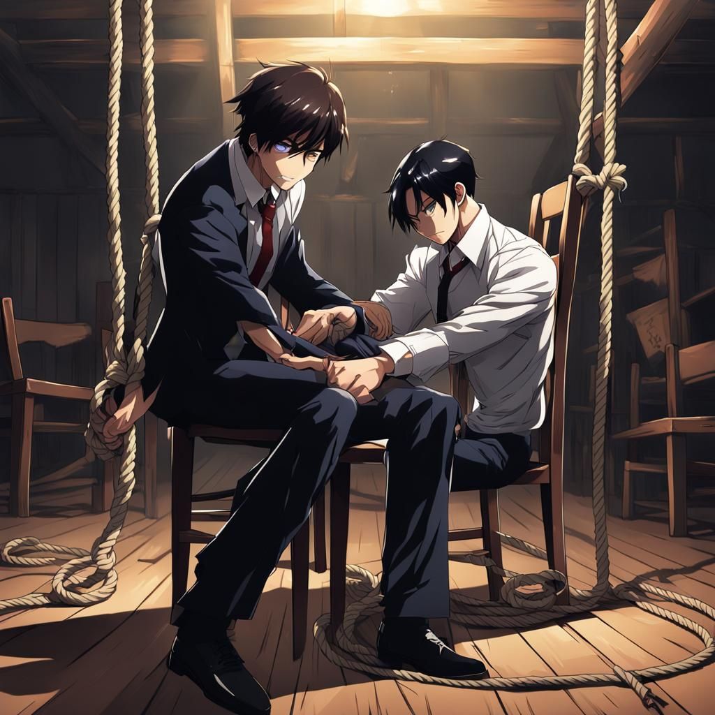 Anime Character Captivity Scene