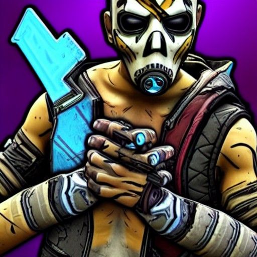 Borderlands Character in Cel-Shaded Unreal Engine Art