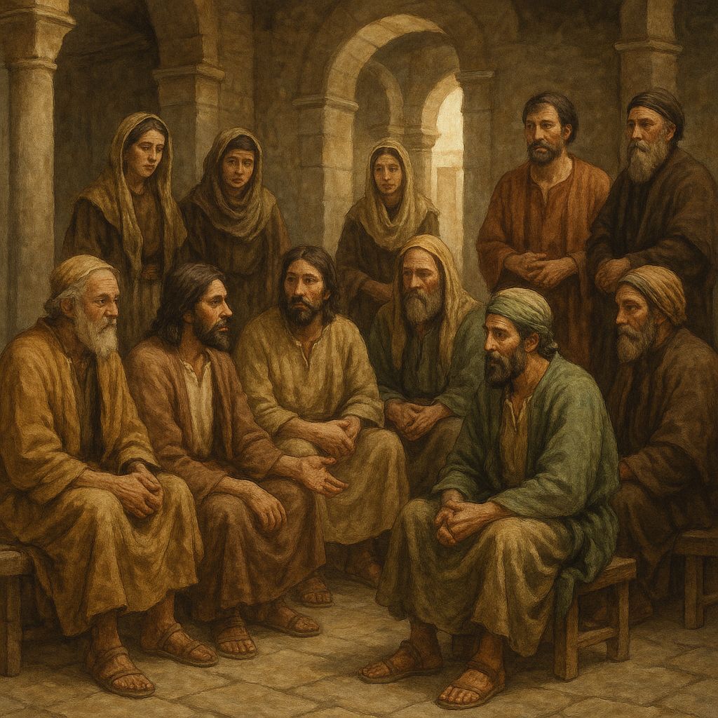 First Century Community Gathering in Ancient Building