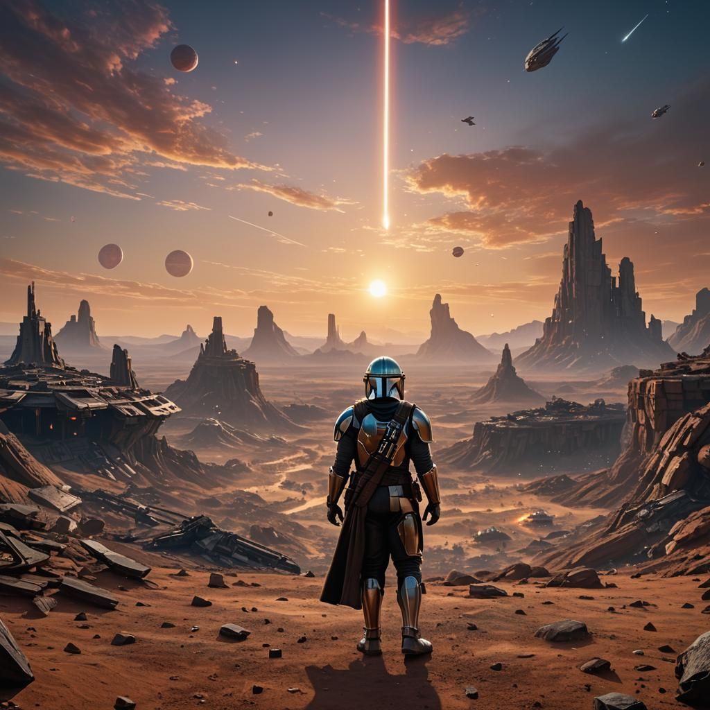 Jedi and Mandalorian Witness Galactic Battle