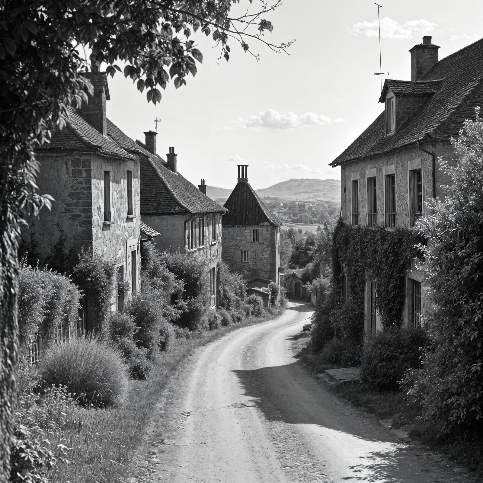 Rural France in Timeless B&W