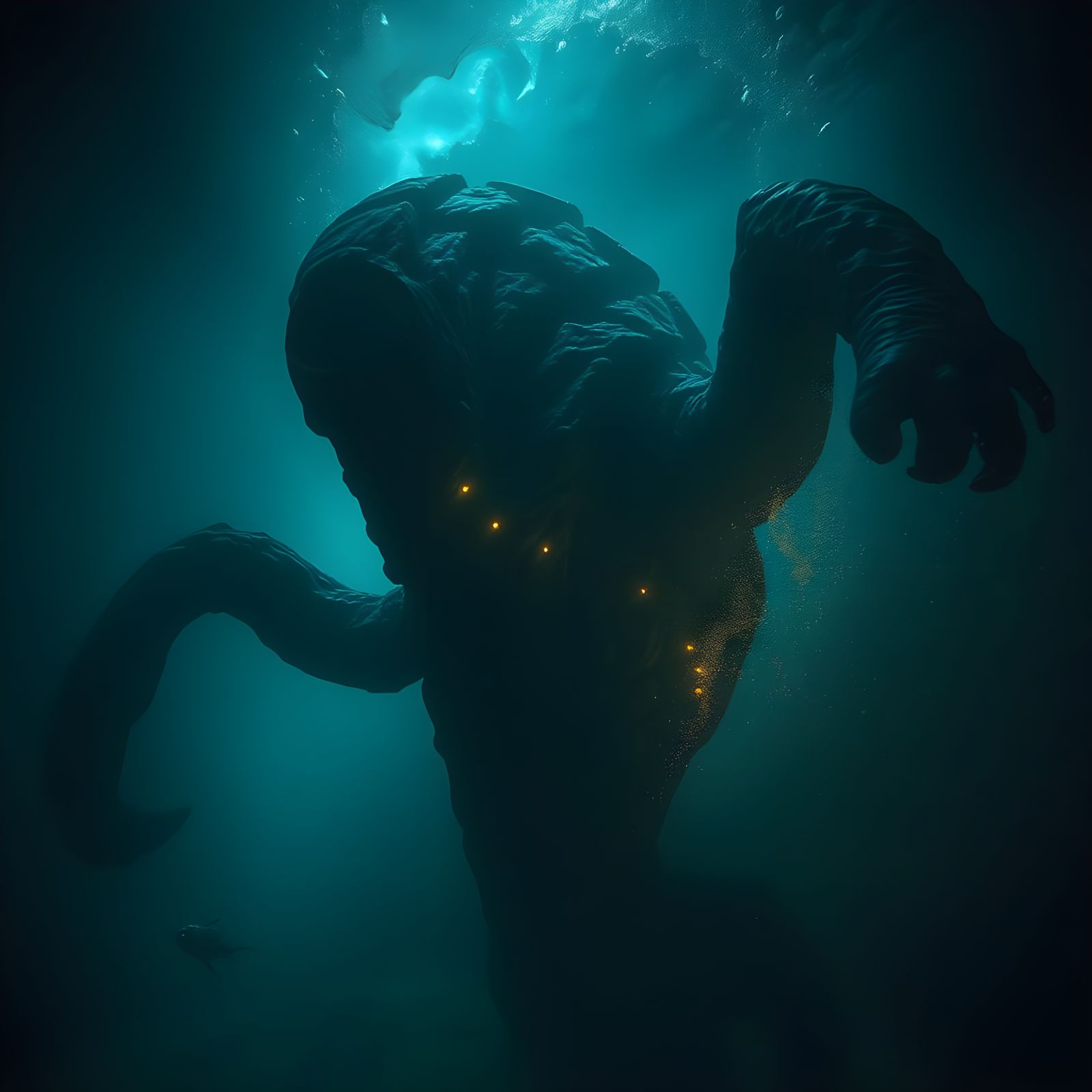 Colossal Deep Sea Entity Emerges from Darkness