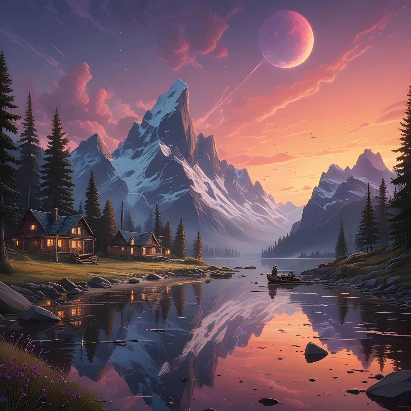 Dreamlike Realms of Iridescent Wonder