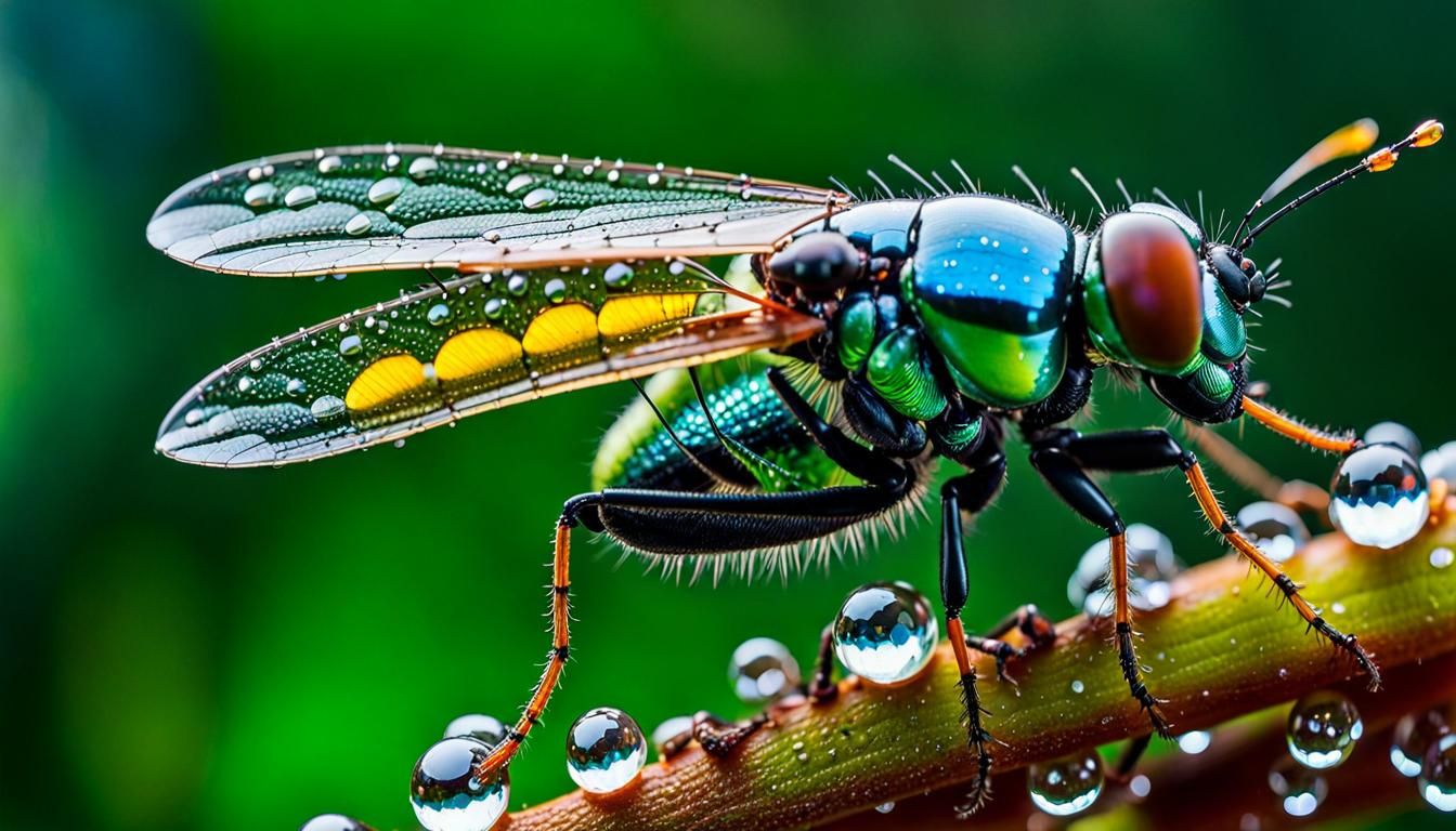 Iridescent Firefly Macro Photography