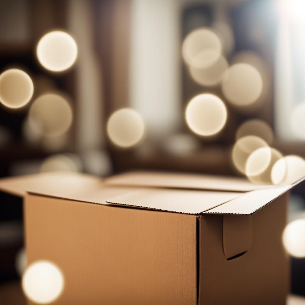 Professional Photo of a Cardboard Box