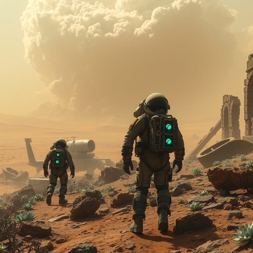 Mars Ruins Unveiled: Gritty Science Fiction Expedition