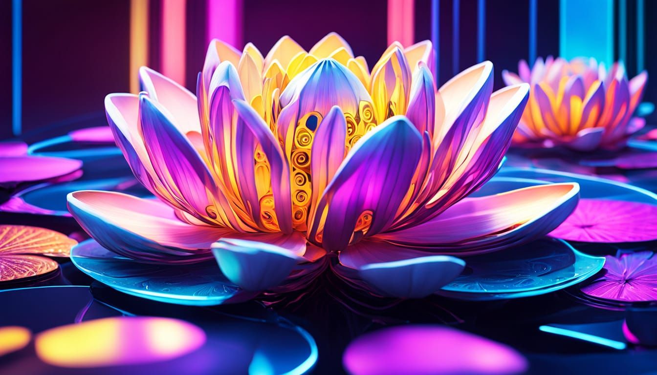 Lotus Flowers in Quantum Computer Simulation