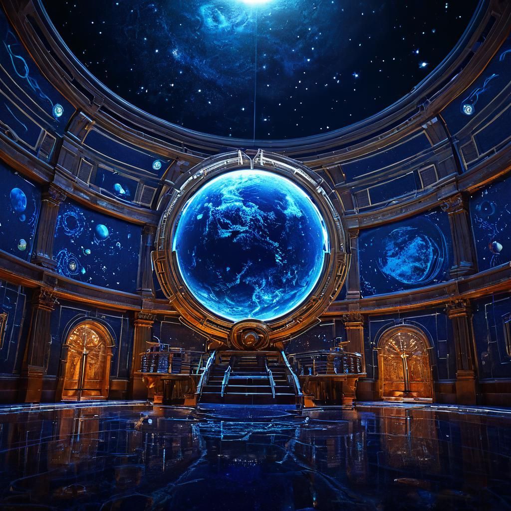 Surreal Celestial Wonders in a Cyberpunk Art Style