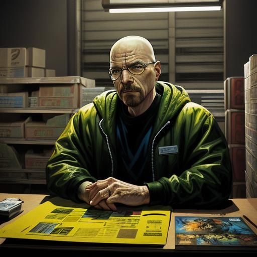 Breaking Bad as Comic Book Art