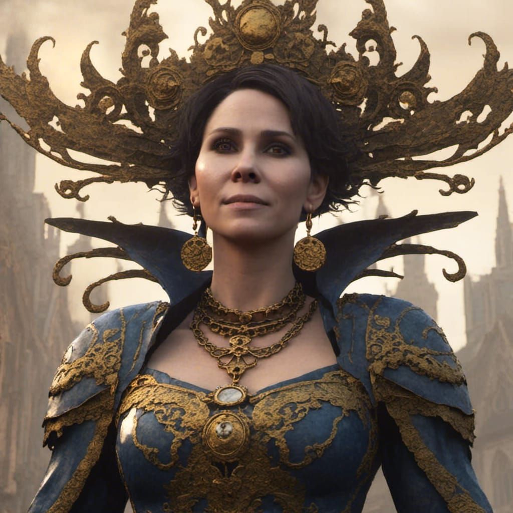 Regal Figure in Detailed Matte Painting