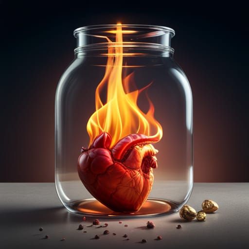 flaming heart