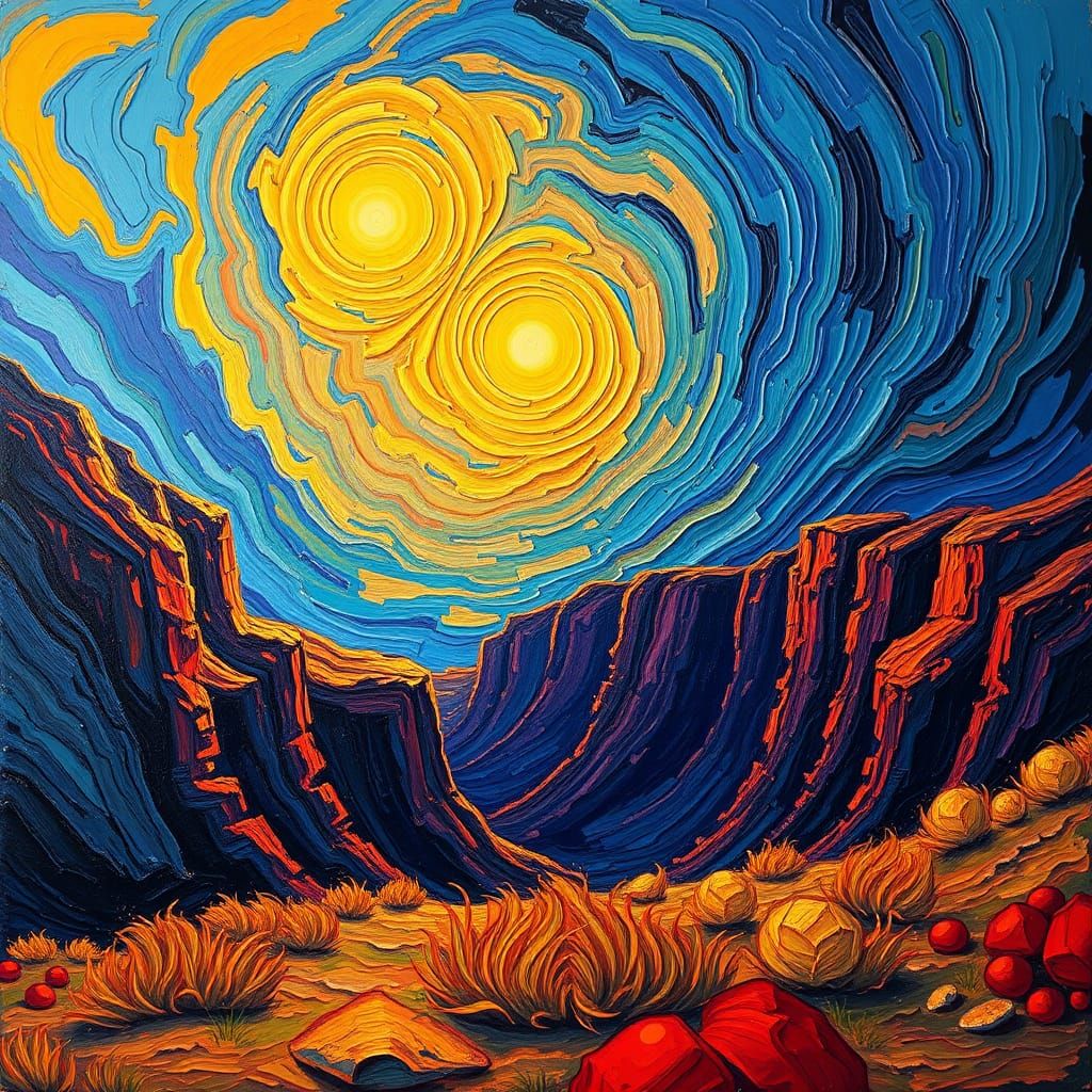 Swirling Dawn: A Neo-Expressionist Celebration of Light