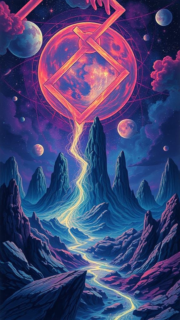 Vibrant Psychedelic Illusion