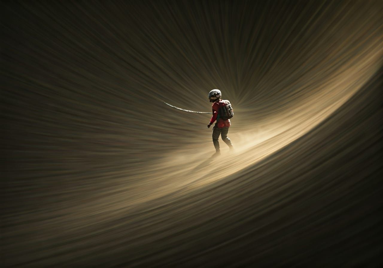 Points on the Curve a Dust-Storm Screeching Shrill a Strong-...