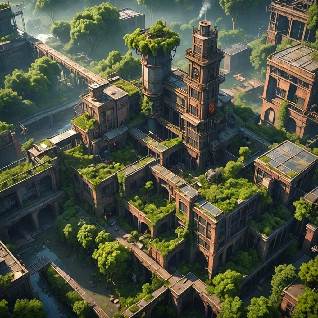 Nature Reclaims an Industrial Revolution Factory