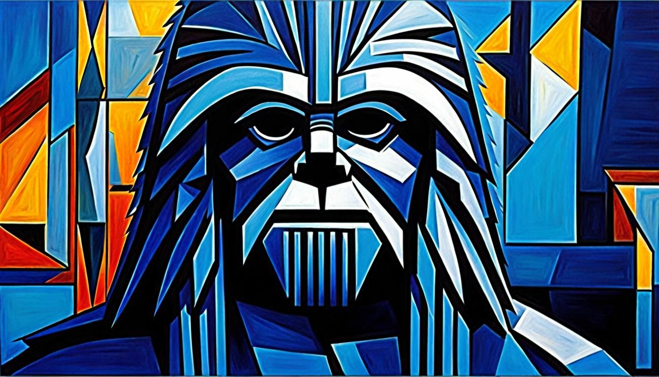 Blue Chewbacca in Picasso's Blue Period