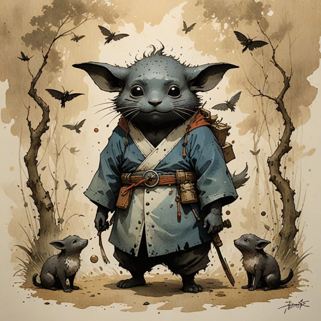 Zen Illustration by Studio Ghibli and Monge